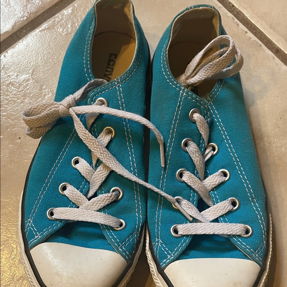 Converse Kids' Aqua Canvas Sneakers